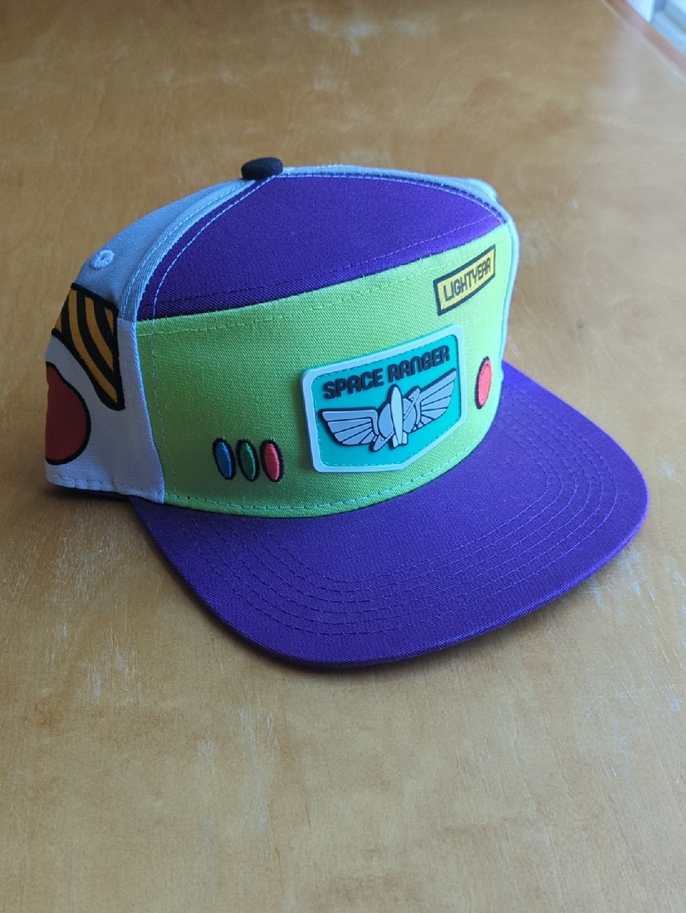 Toy Story Buzz Lightyear Patch Cap with Bright Purple & Lime Panels